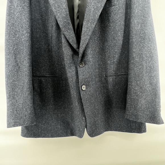 Vintage C&R Clothiers Men's 100% Wool Heathered Tweed Blazer 46R Made in USA - Picture 12 of 14